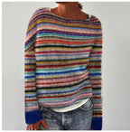 Sweter Damski | Wzór Nordycki i Krój Relaxed Fit - Arkadya Outlet - Sweaters