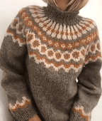 Sweter Damski z Golfem | Długi Rękaw i Dzianinowa Konstrukcja - Arkadya Outlet - Sweaters
