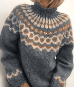 Sweter Damski z Golfem | Długi Rękaw i Dzianinowa Konstrukcja - Arkadya Outlet - Sweaters