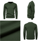 Sweter dzianinowy męski długi rękaw pulover - Arkadya Outlet - Men Sweaters
