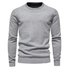 Sweter dzianinowy męski długi rękaw pulover - Arkadya Outlet - Men Sweaters