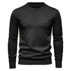 Sweter dzianinowy męski długi rękaw pulover - Arkadya Outlet - Men Sweaters