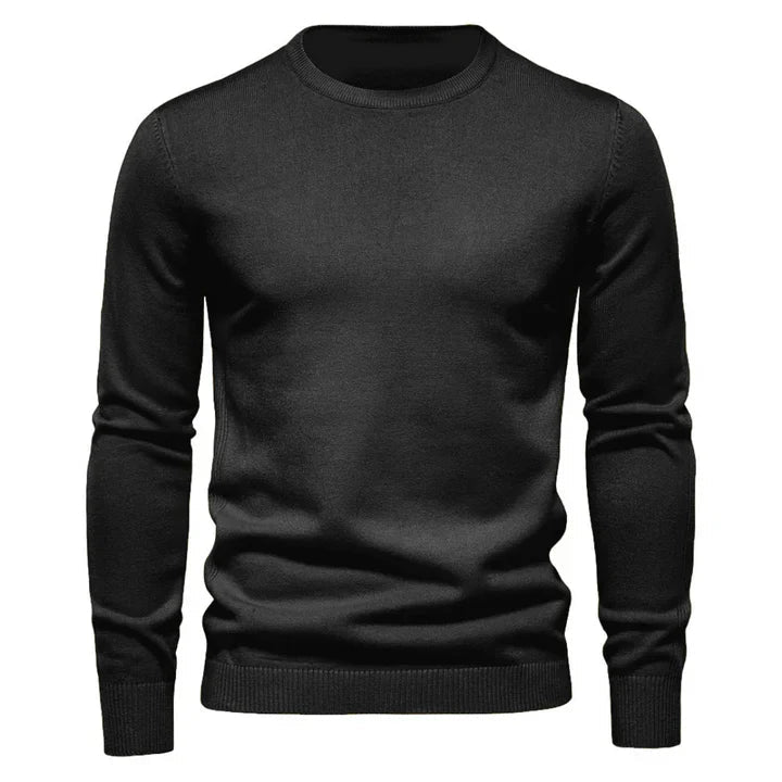 Sweter dzianinowy męski długi rękaw pulover - Arkadya Outlet - Men Sweaters