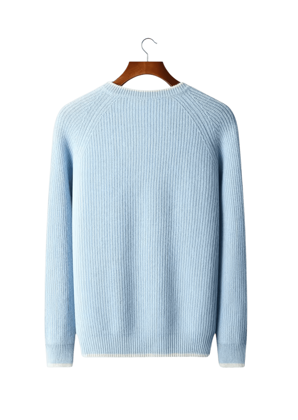 Sweter męski dekolt okrągły prążkowana dzianina standardowy krój - Arkadya Outlet - Men Sweater