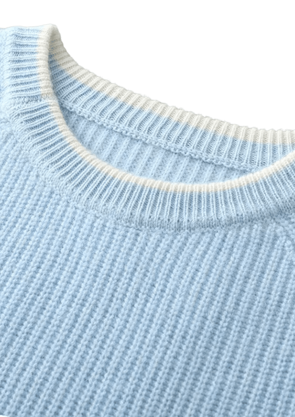 Sweter męski dekolt okrągły prążkowana dzianina standardowy krój - Arkadya Outlet - Men Sweater