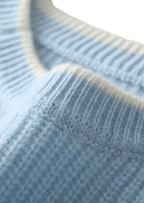 Sweter męski dekolt okrągły prążkowana dzianina standardowy krój - Arkadya Outlet - Men Sweater