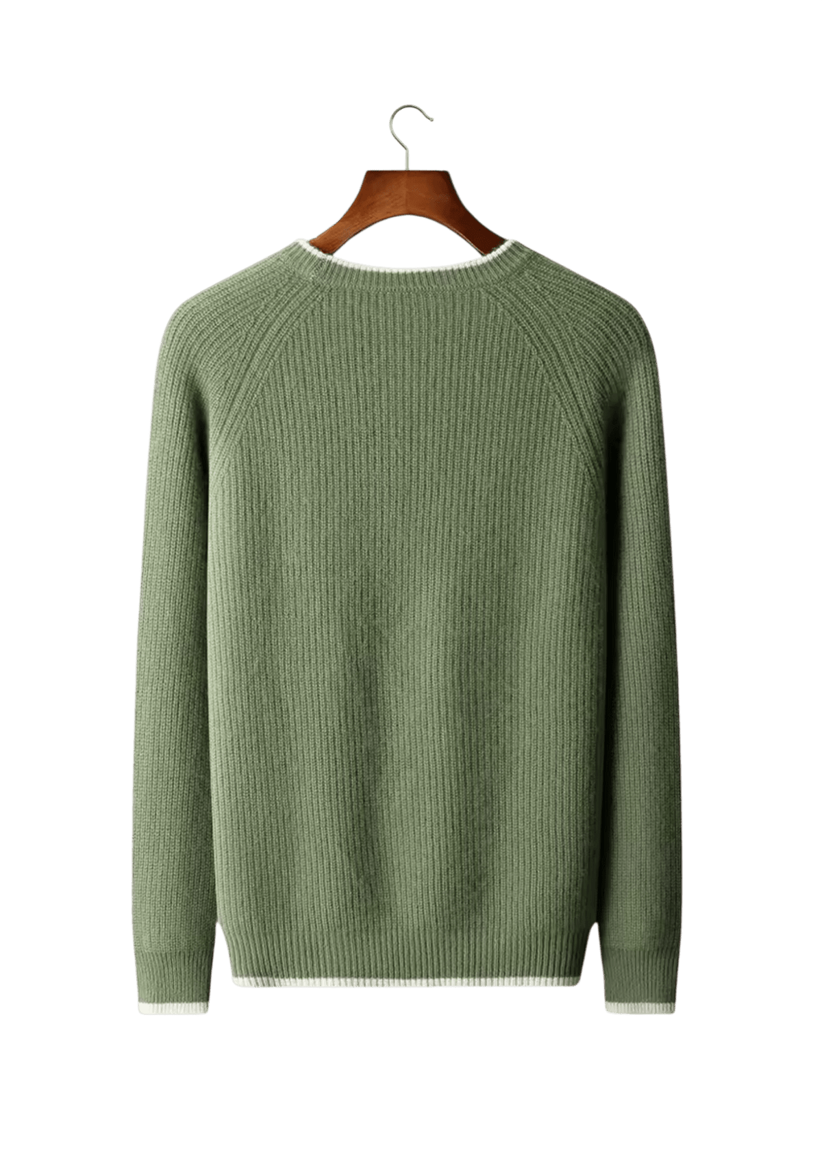 Sweter męski dekolt okrągły prążkowana dzianina standardowy krój - Arkadya Outlet - Men Sweater