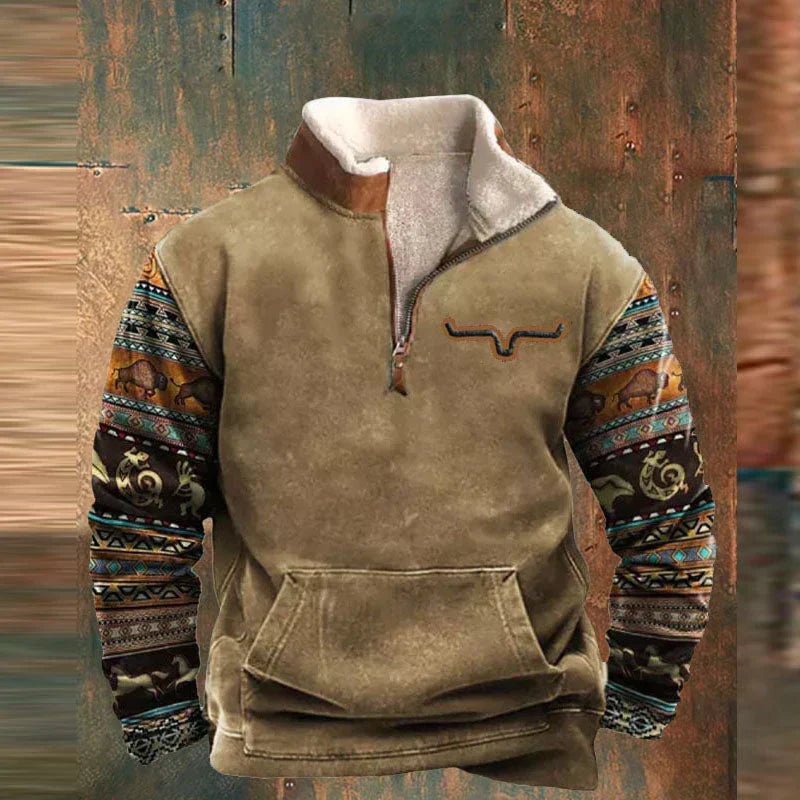 Sweter Męski | Długi Rękaw i Klasyczny Krój na Co Dzień - Arkadya Outlet - Sweaters