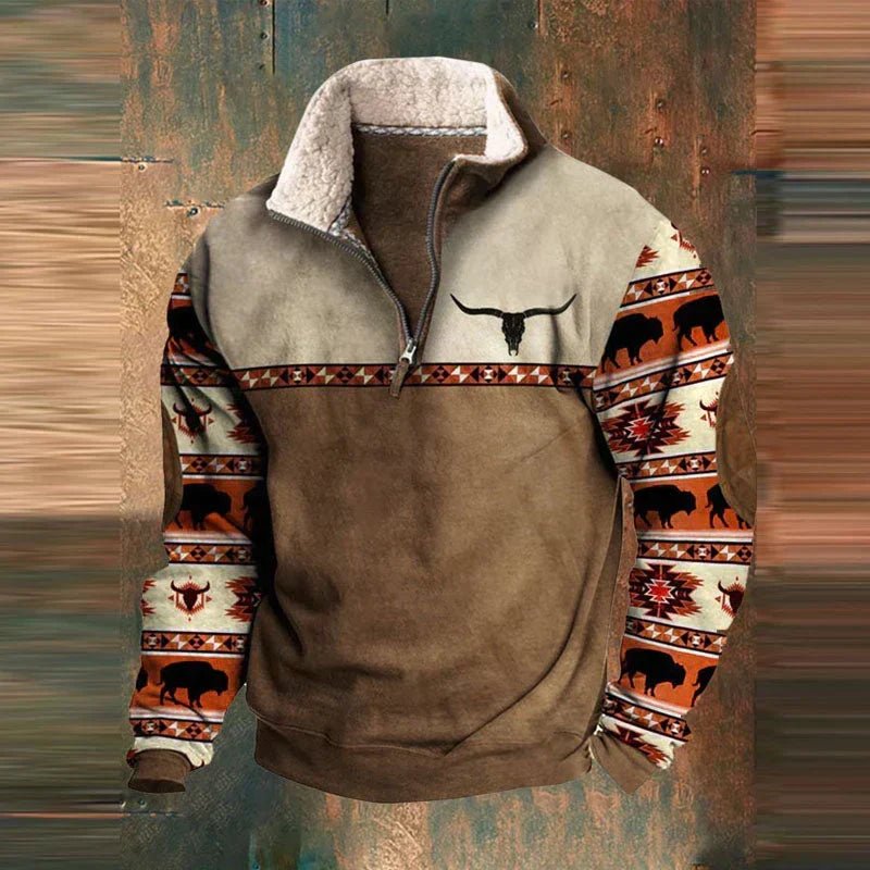 Sweter Męski | Długi Rękaw i Klasyczny Krój na Co Dzień - Arkadya Outlet - Sweaters