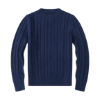 Sweter męski dzianinowy dekolt okrągły długi rękaw regularny krój - Arkadya Outlet - Men Sweater