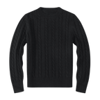 Sweter męski dzianinowy dekolt okrągły długi rękaw regularny krój - Arkadya Outlet - Men Sweater
