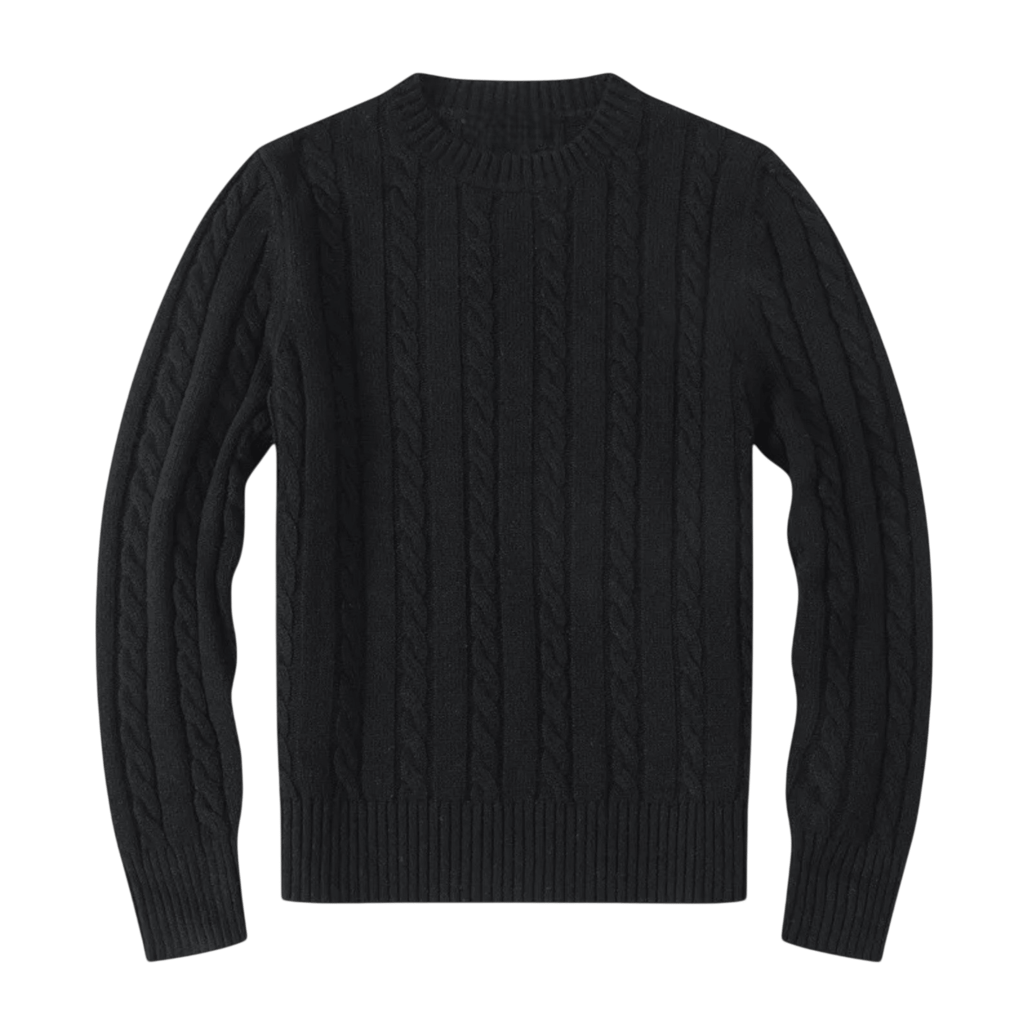 Sweter męski dzianinowy dekolt okrągły długi rękaw regularny krój - Arkadya Outlet - Men Sweater