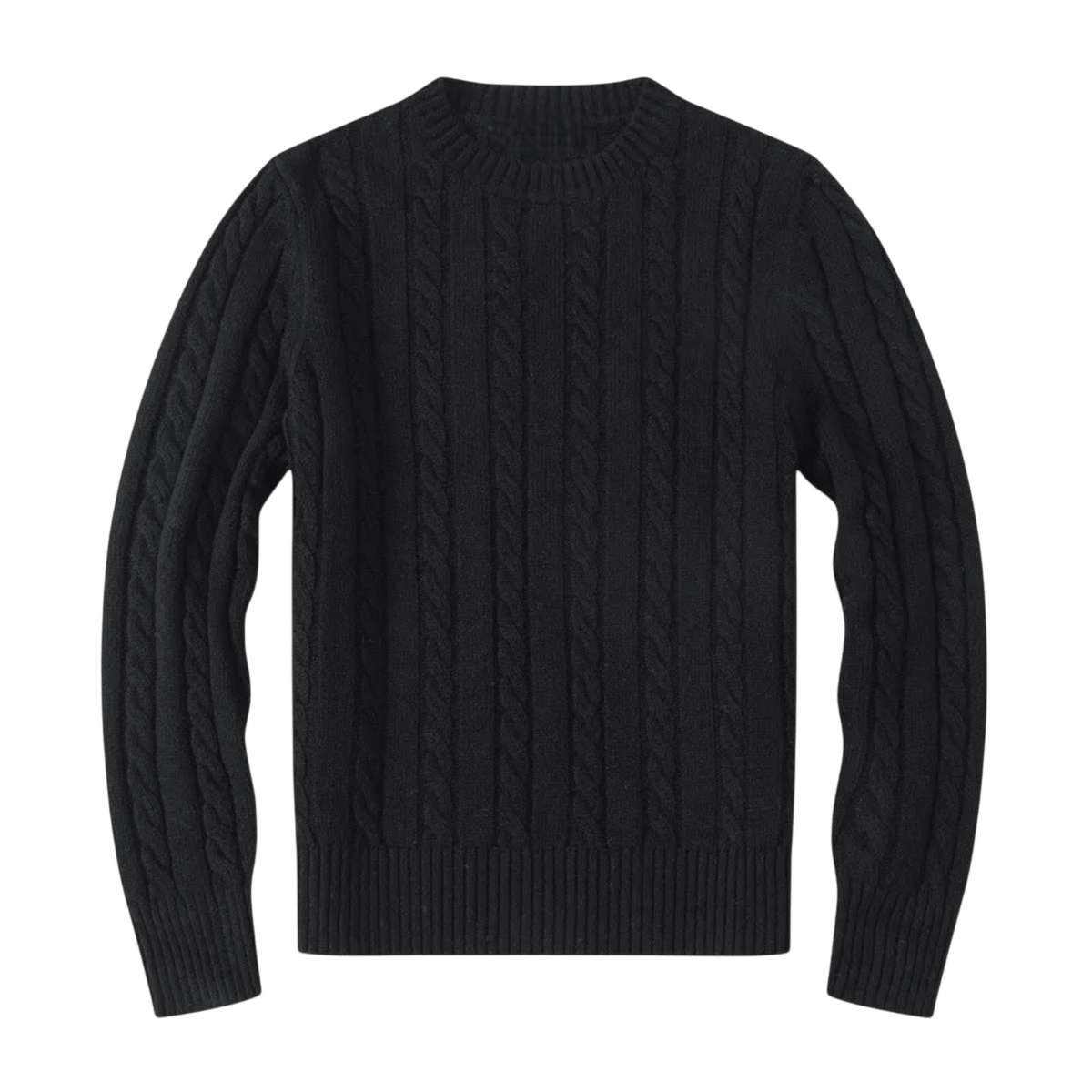 Sweter męski dzianinowy dekolt okrągły długi rękaw regularny krój - Arkadya Outlet - Men Sweater