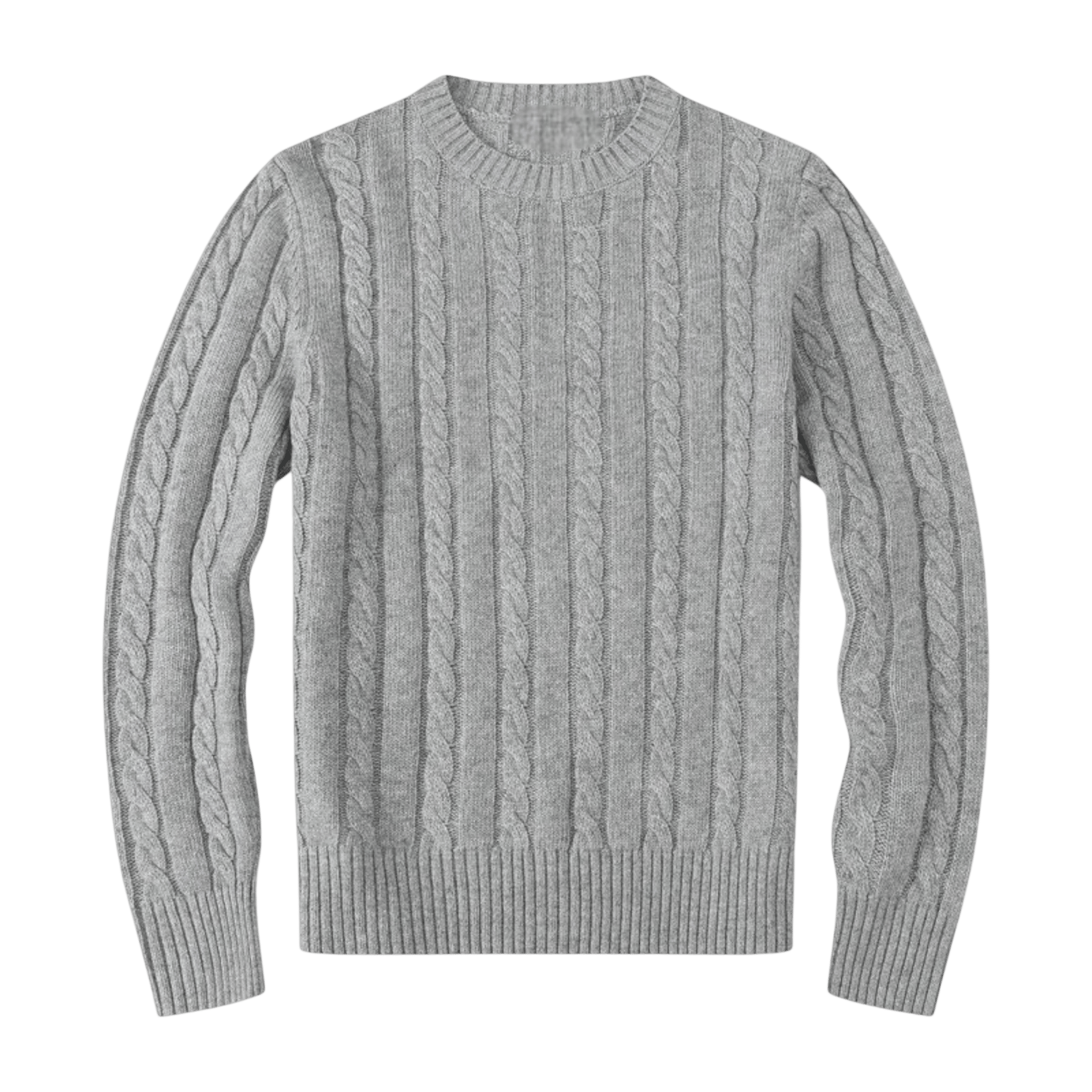 Sweter męski dzianinowy dekolt okrągły długi rękaw regularny krój - Arkadya Outlet - Men Sweater