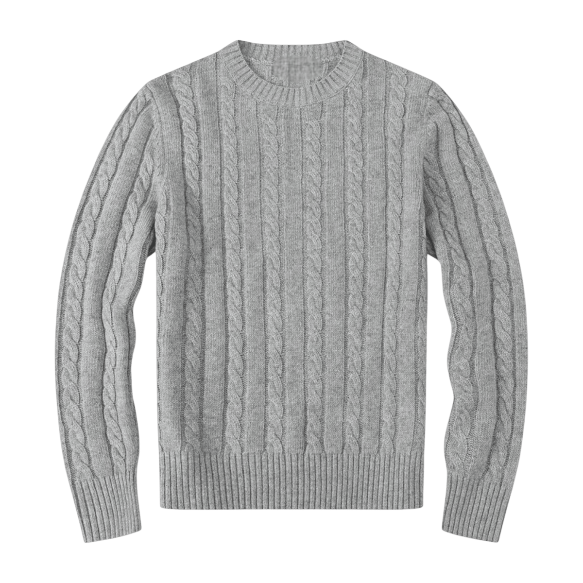 Sweter męski dzianinowy dekolt okrągły długi rękaw regularny krój - Arkadya Outlet - Men Sweater