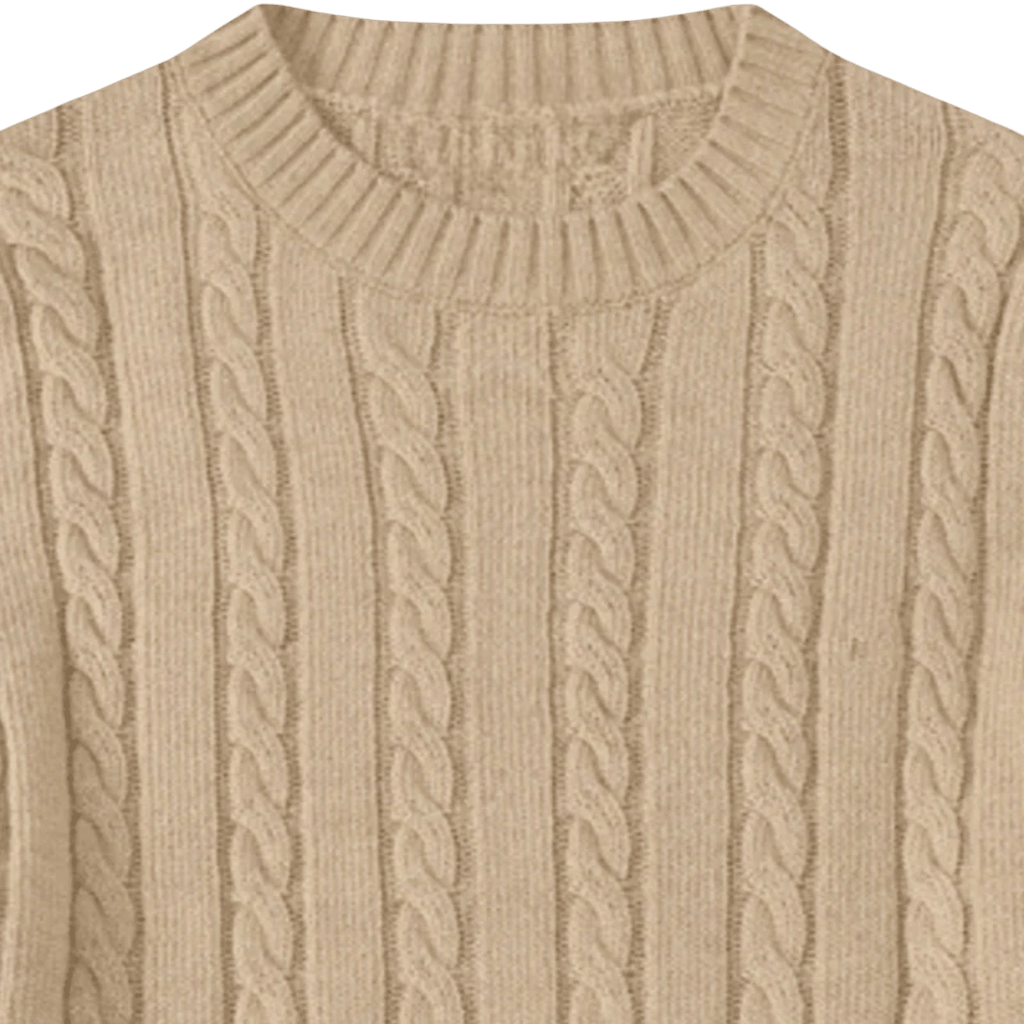 Sweter męski dzianinowy dekolt okrągły długi rękaw regularny krój - Arkadya Outlet - Men Sweater