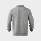 Sweter Męski | Geometryczny Wzór i Zamek przy Golfie - Arkadya Outlet - Sweaters