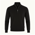 Sweter Męski | Golf z zamkiem błyskawicznym i dekoltem w serek - Arkadya Outlet - Sweaters