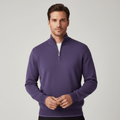 Sweter Męski | Golf z zamkiem błyskawicznym i dekoltem w serek - Arkadya Outlet - Sweaters