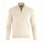 Sweter Męski | Golf z zamkiem błyskawicznym i dekoltem w serek - Arkadya Outlet - Sweaters