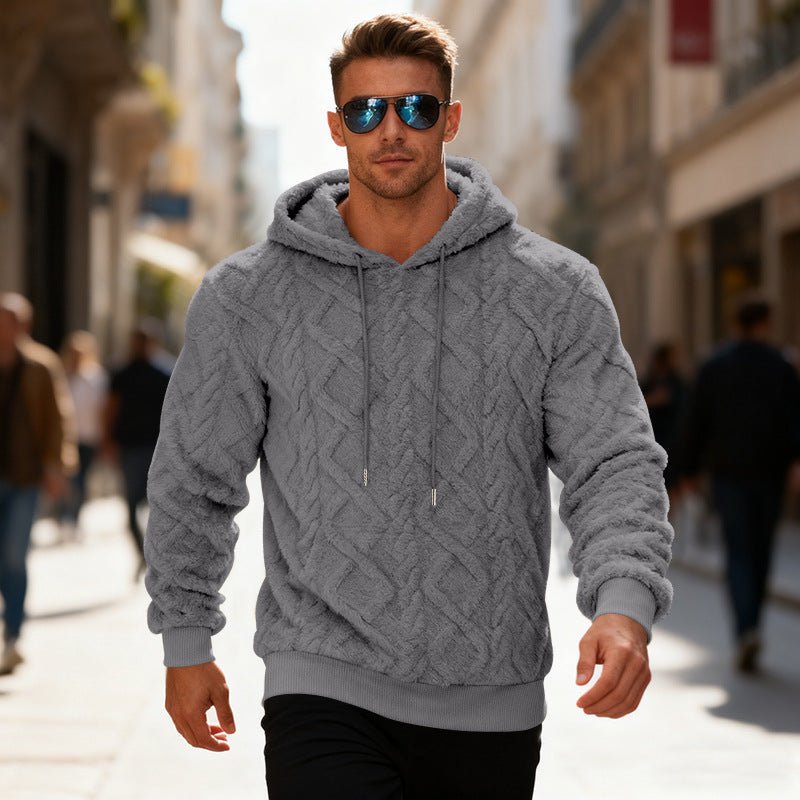 Sweter Męski | Luźny Krój z Długim Rękawem na Chłodne Dni - Arkadya Outlet - Sweaters