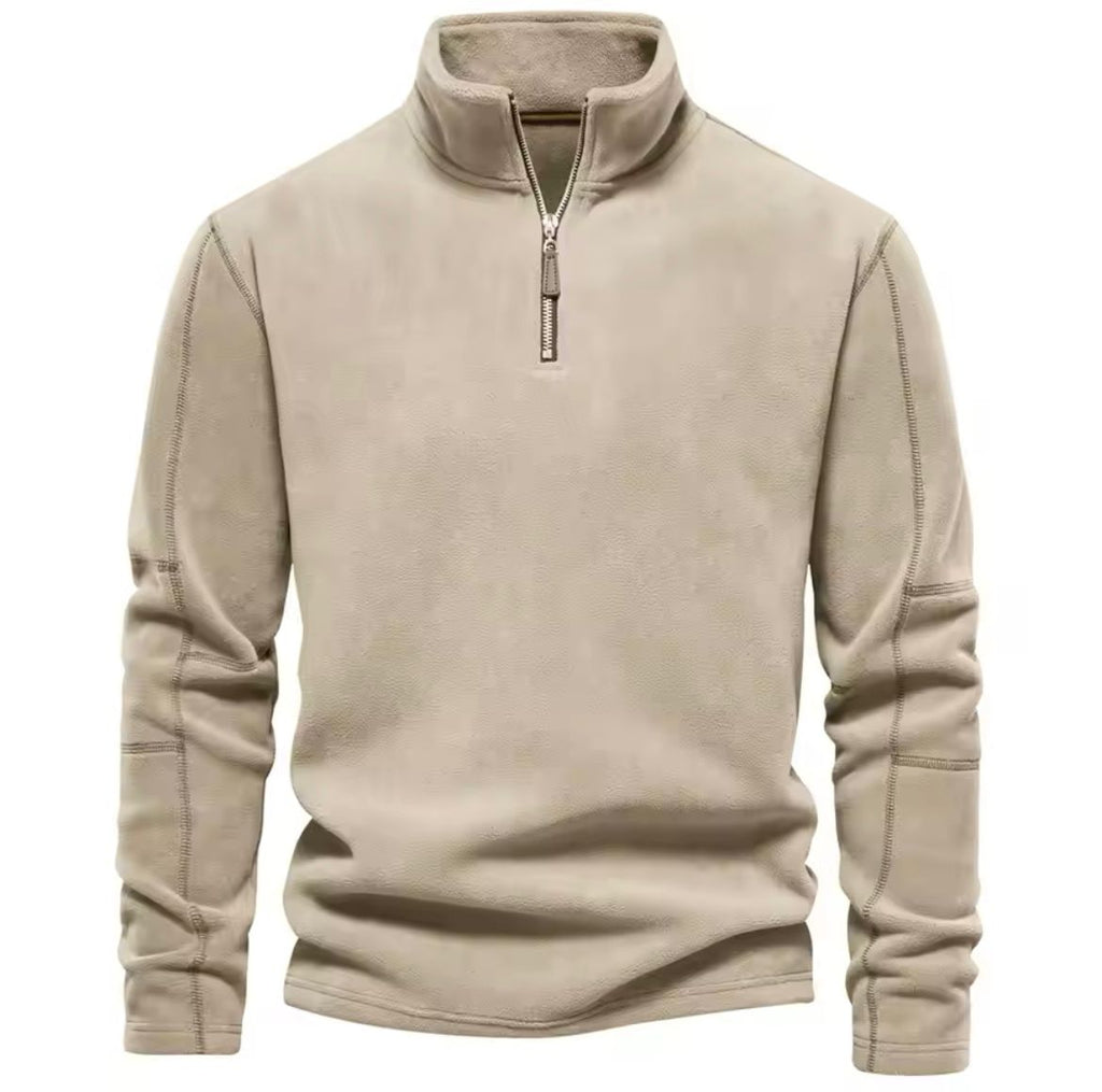Sweter Męski | Stójka i Krój Pulowerowy na Długi Rękaw - Arkadya Outlet - Sweaters