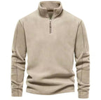 Sweter Męski | Stójka i Krój Pulowerowy na Długi Rękaw - Arkadya Outlet - Sweaters