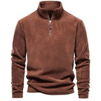Sweter Męski | Stójka i Krój Pulowerowy na Długi Rękaw - Arkadya Outlet - Sweaters