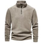 Sweter Męski | Stójka i Krój Pulowerowy na Długi Rękaw - Arkadya Outlet - Sweaters