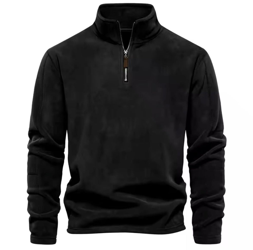 Sweter Męski | Stójka i Krój Pulowerowy na Długi Rękaw - Arkadya Outlet - Sweaters