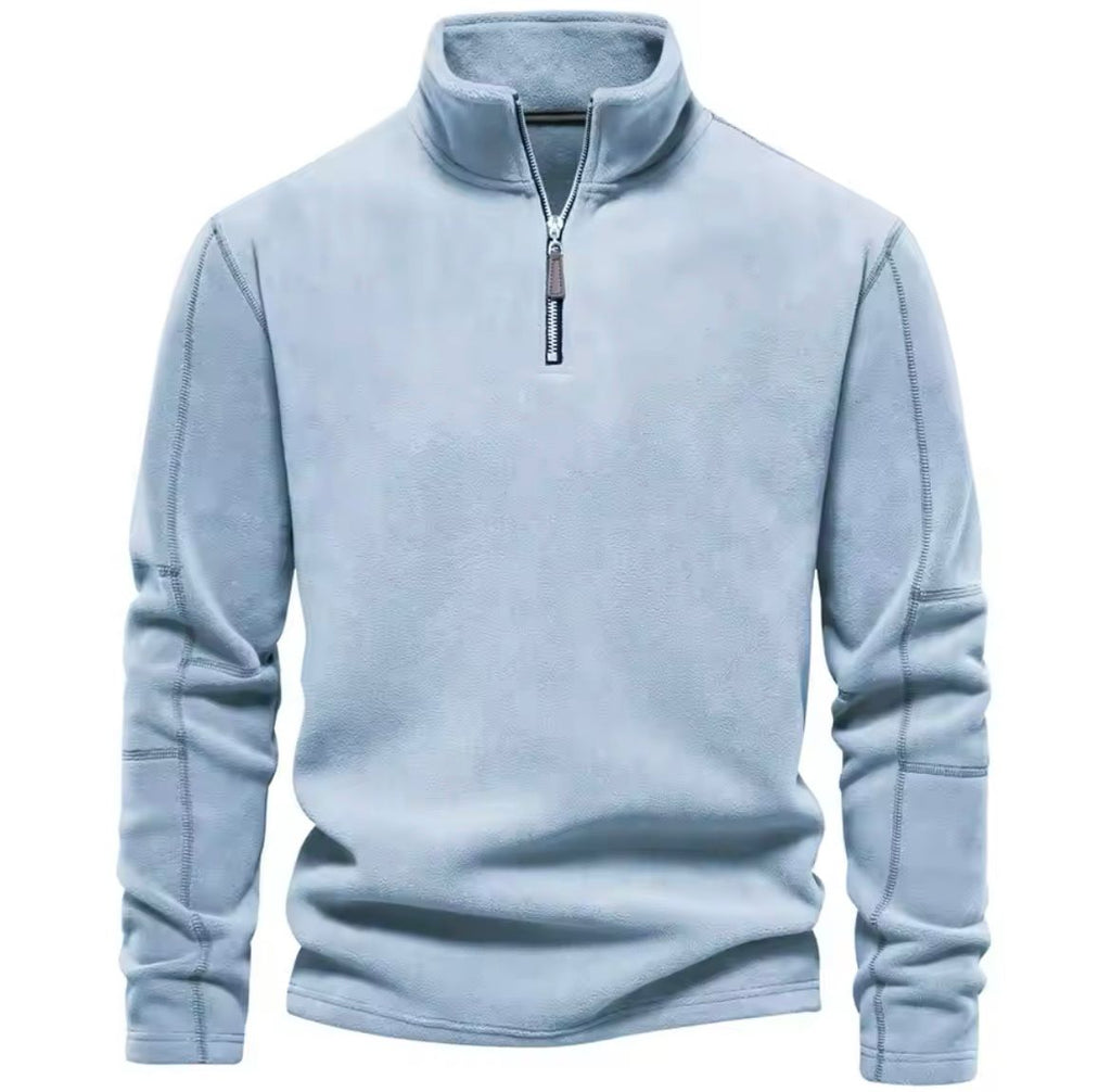 Sweter Męski | Stójka i Krój Pulowerowy na Długi Rękaw - Arkadya Outlet - Sweaters