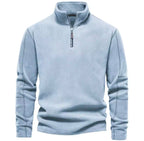 Sweter Męski | Stójka i Krój Pulowerowy na Długi Rękaw - Arkadya Outlet - Sweaters