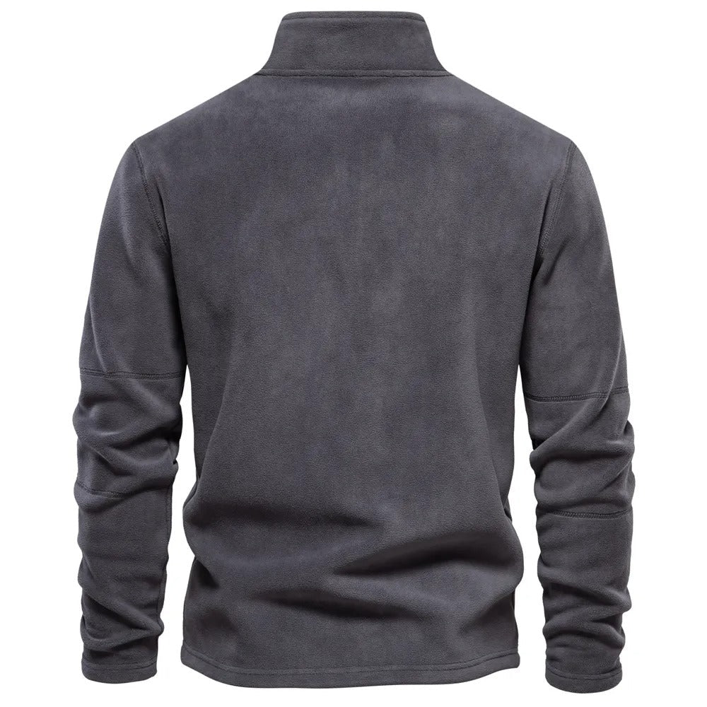Sweter Męski | Stójka i Krój Pulowerowy na Długi Rękaw - Arkadya Outlet - Sweaters