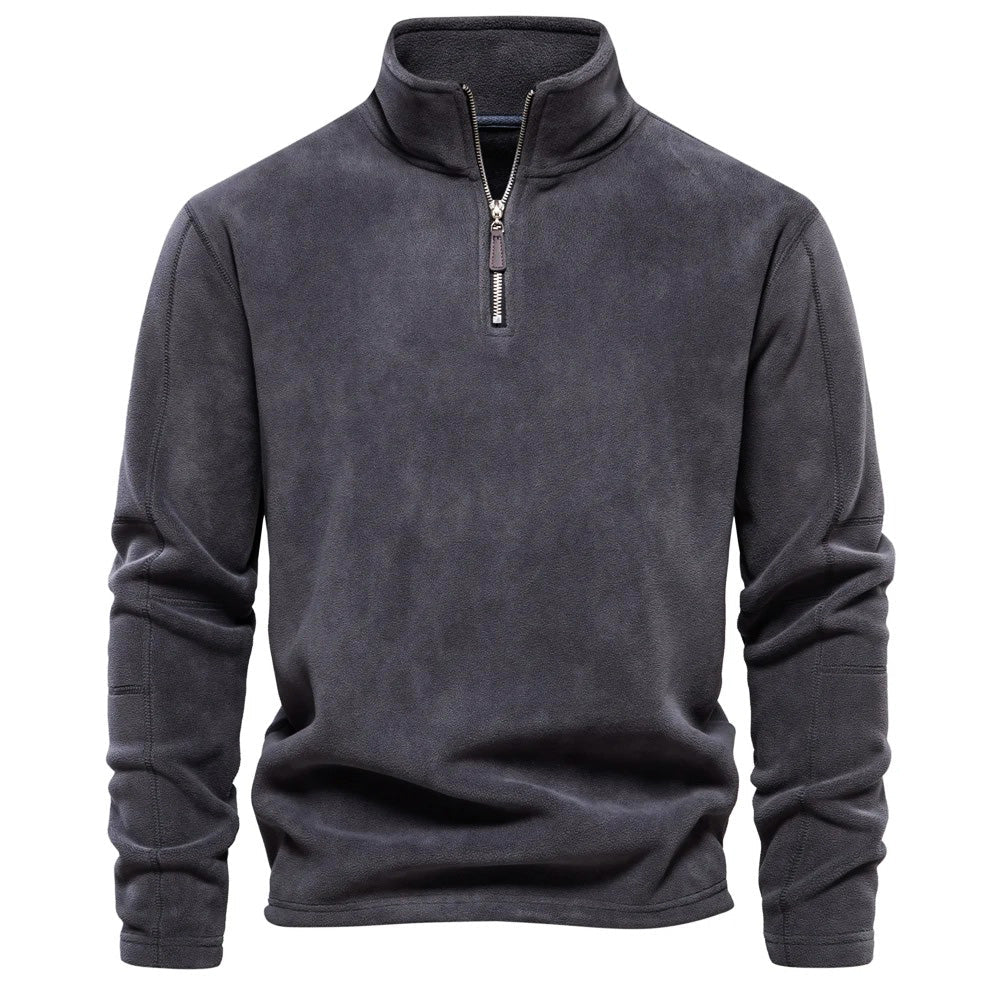 Sweter Męski | Stójka i Krój Pulowerowy na Długi Rękaw - Arkadya Outlet - Sweaters