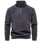 Sweter Męski | Stójka i Krój Pulowerowy na Długi Rękaw - Arkadya Outlet - Sweaters