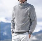 Sweter Męski | Wysoki Kołnierz Golf i Długi Rękaw - Arkadya Outlet - Sweaters