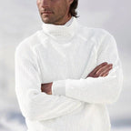 Sweter Męski | Wysoki Kołnierz Golf i Długi Rękaw - Arkadya Outlet - Sweaters