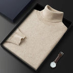 Sweter Męski z Golfem | Krój Regularny i Długi Rękaw - Arkadya Outlet - Sweaters