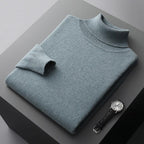 Sweter Męski z Golfem | Krój Regularny i Długi Rękaw - Arkadya Outlet - Sweaters