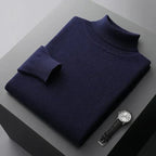 Sweter Męski z Golfem | Krój Regularny i Długi Rękaw - Arkadya Outlet - Sweaters