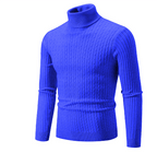 Sweter Męski z Golfem | Prążkowany Splot z Długim Rękawem - Arkadya Outlet - Sweaters