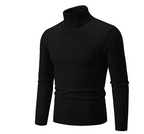 Sweter Męski z Golfem | Prążkowany Splot z Długim Rękawem - Arkadya Outlet - Sweaters