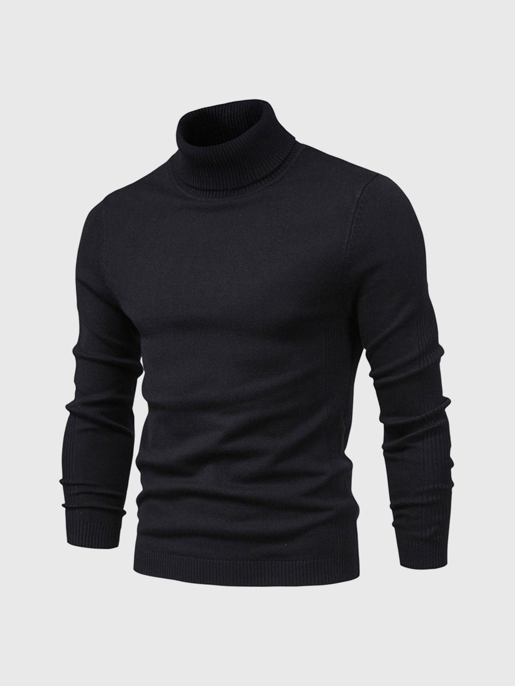 Sweter Męski z Golfem | Regularny Krój i Długi Rękaw - Arkadya Outlet - Sweaters