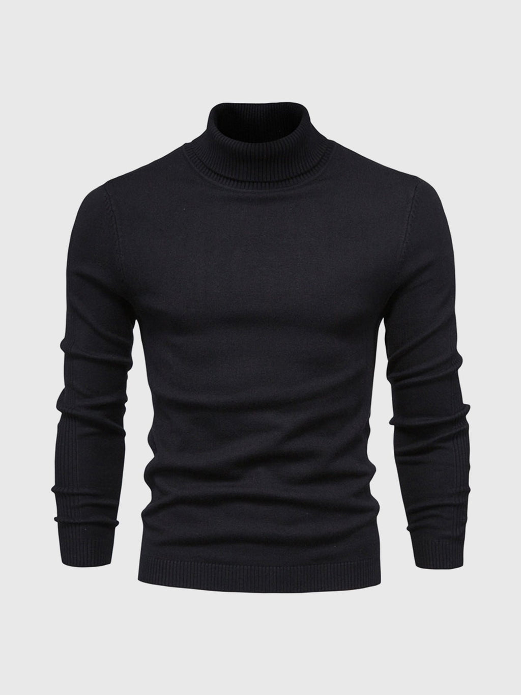 Sweter Męski z Golfem | Regularny Krój i Długi Rękaw - Arkadya Outlet - Sweaters