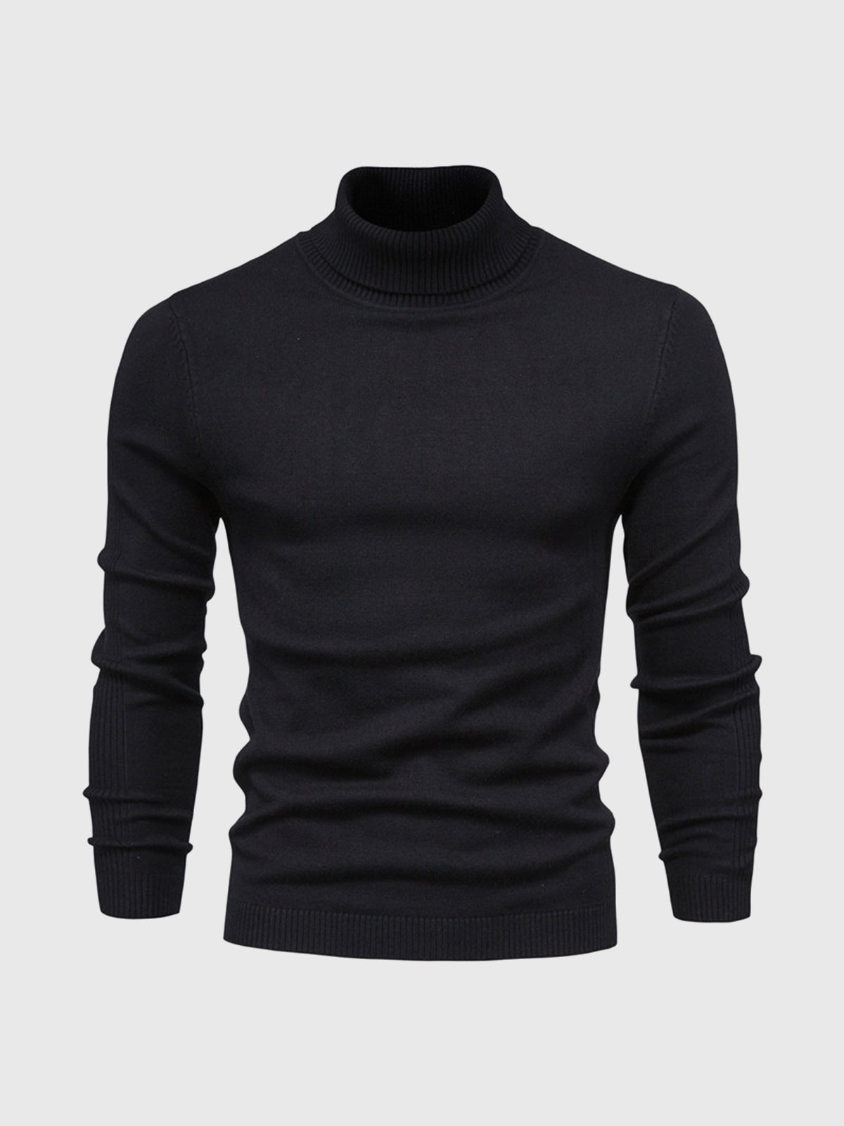 Sweter Męski z Golfem | Regularny Krój i Długi Rękaw - Arkadya Outlet - Sweaters