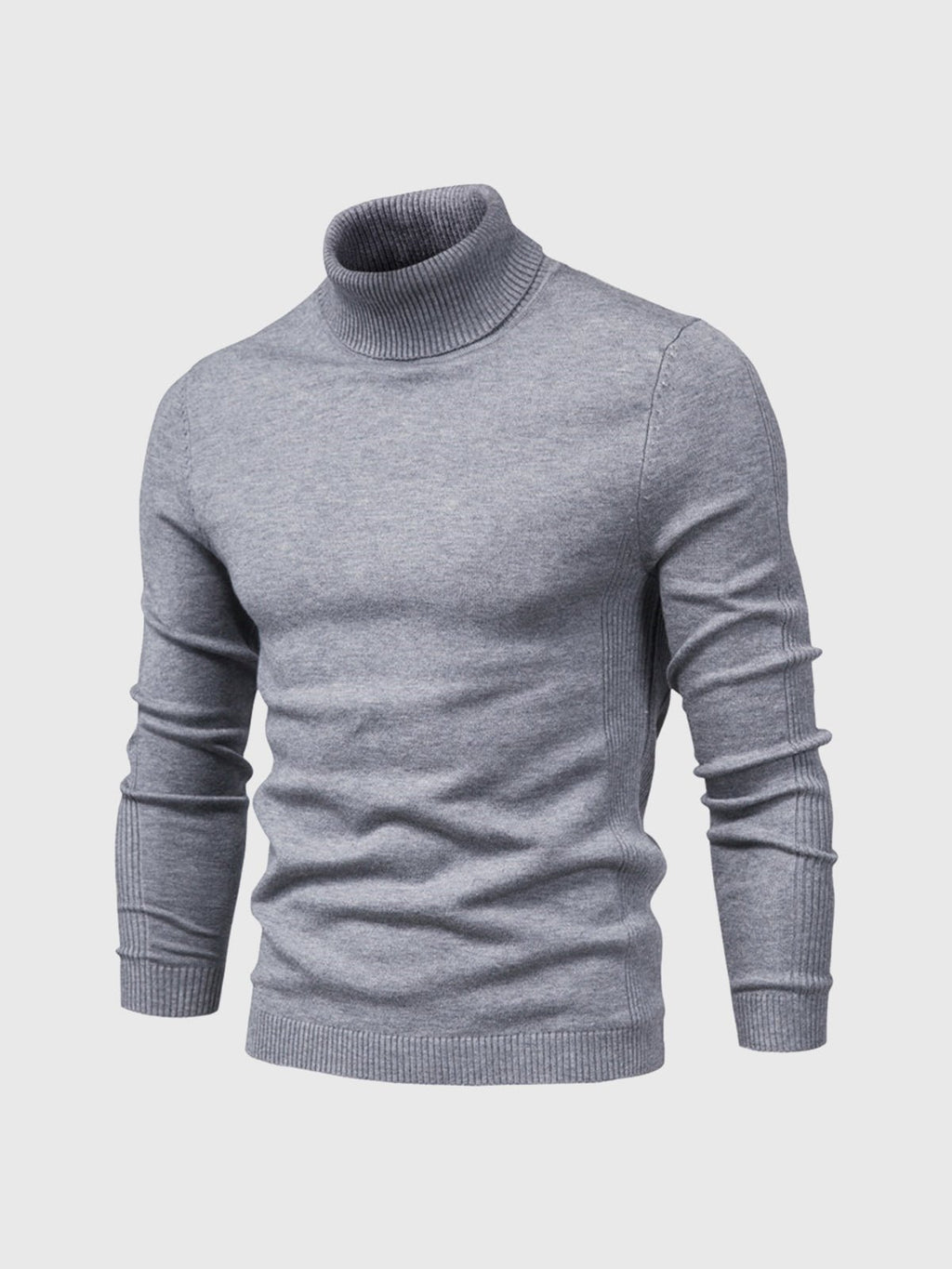 Sweter Męski z Golfem | Regularny Krój i Długi Rękaw - Arkadya Outlet - Sweaters