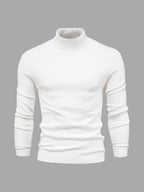 Sweter Męski z Golfem | Regularny Krój i Długi Rękaw - Arkadya Outlet - Sweaters
