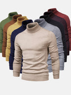 Sweter Męski z Golfem | Regularny Krój i Długi Rękaw - Arkadya Outlet - Sweaters