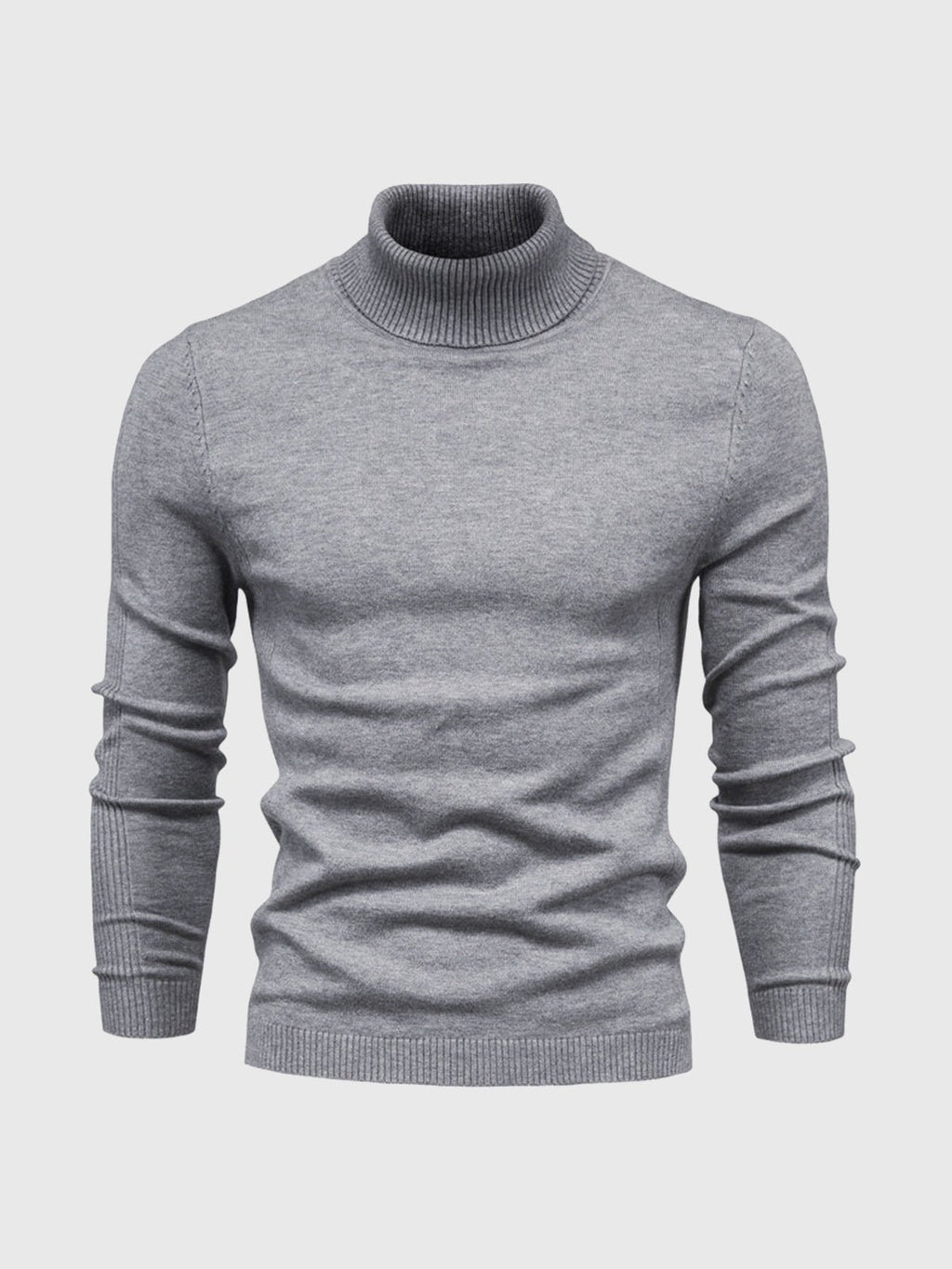 Sweter Męski z Golfem | Regularny Krój i Długi Rękaw - Arkadya Outlet - Sweaters