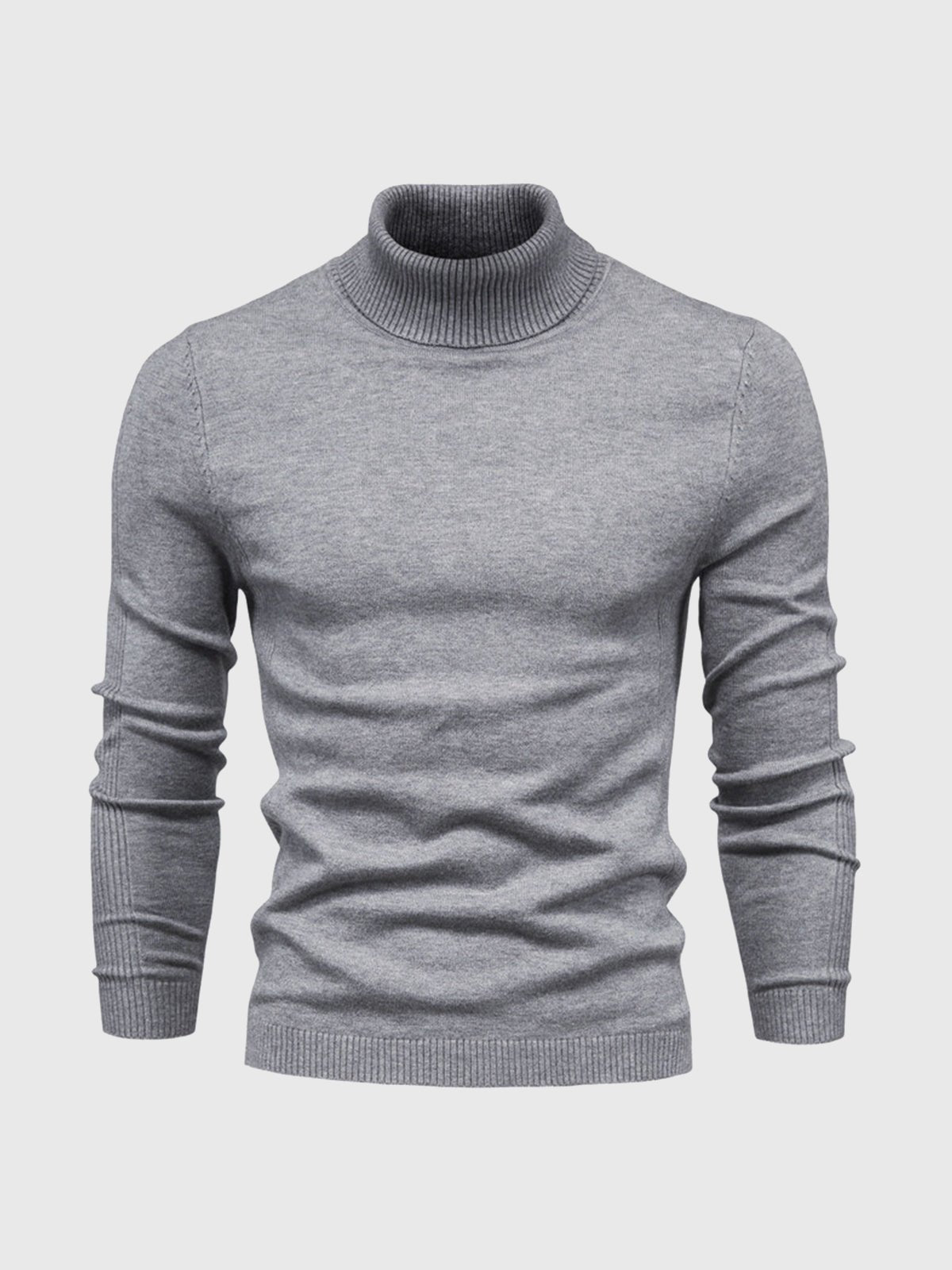 Sweter Męski z Golfem | Regularny Krój i Długi Rękaw - Arkadya Outlet - Sweaters